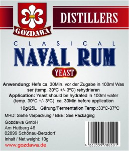 Classical Naval Rum Hefe 10g