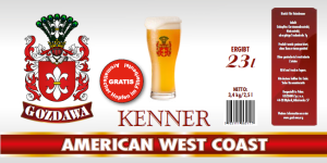 Gozdawa American West Coast Braupaket Kenner 3.4 kg