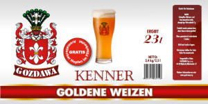 Gozdawa Goldene Weizen Braupaket Kenner 3.4 kg