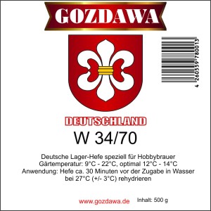 Gozdawa Bierhefe W34/70 500g 