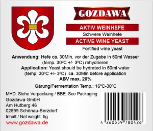 Gozdawa Weinhefe Schwere 5g