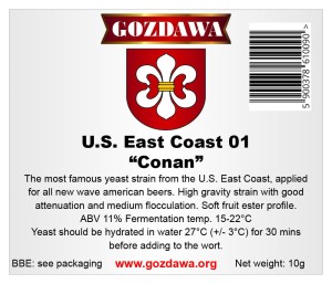 Gozdawa Bierhefe U.S. East Coast 01 "Conan" 10g USEC01