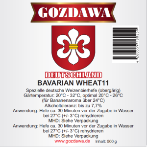 Gozdawa Bierhefe Bavarian Wheat 11 BW11 500g