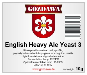 Gozdawa Bierhefe English Heavy Ale Yeast 3 10g